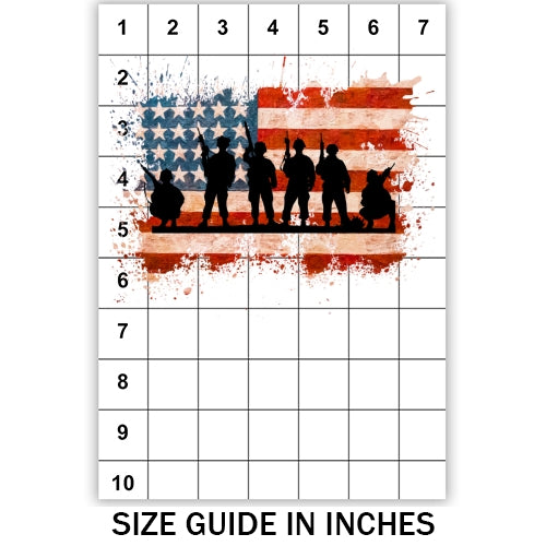 USA Soldier Flag Sublimation