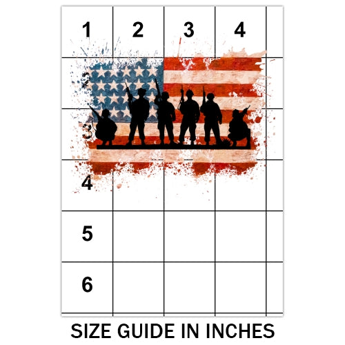 USA Soldier Flag Sublimation