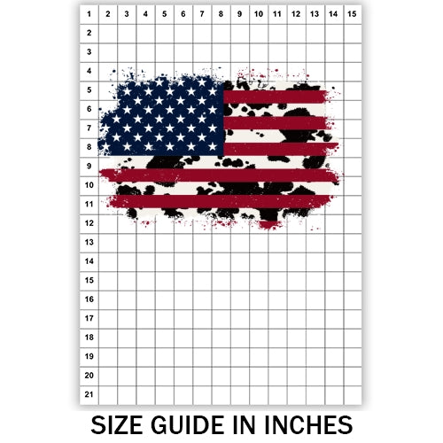 USA Cow Skin Flag Sublimation