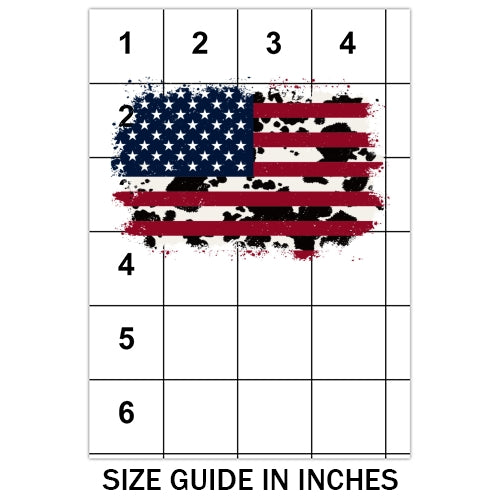 USA Cow Skin Flag Sublimation