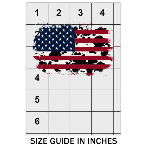 USA Cow Skin Flag DTF