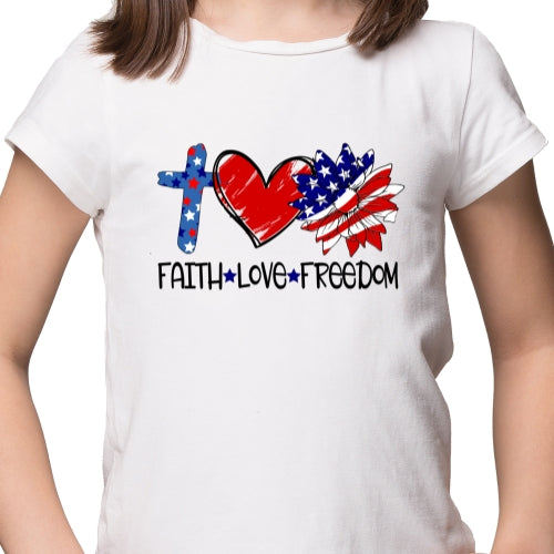 Faith Love Freedom Sublimation