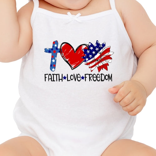 Faith Love Freedom Sublimation