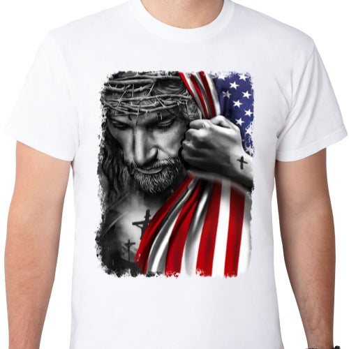 Jesus USA Flag Sublimation