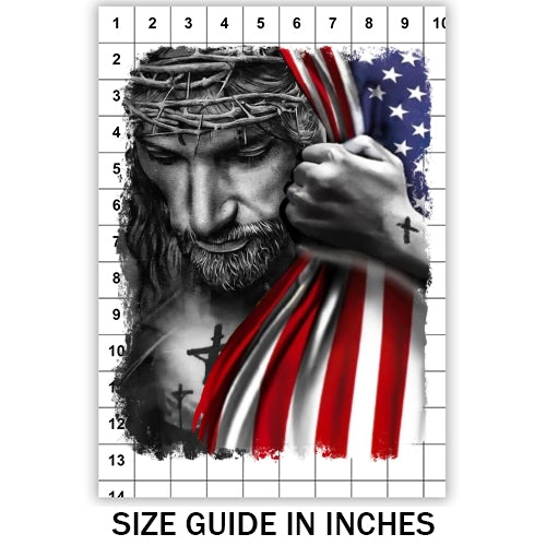 Jesus USA Flag Sublimation