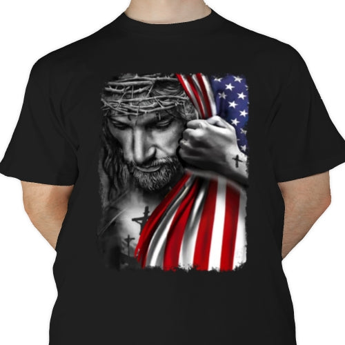 Jesus USA Flag DTF