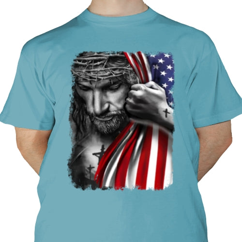 Jesus USA Flag DTF