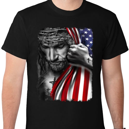 Jesus USA Flag DTF