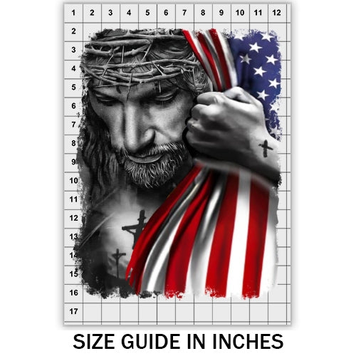 Jesus USA Flag DTF