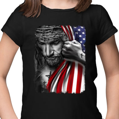 Jesus USA Flag DTF