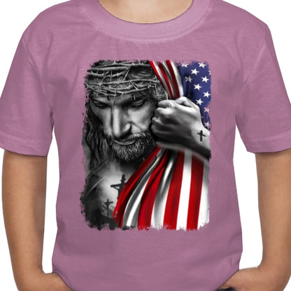 Jesus USA Flag DTF