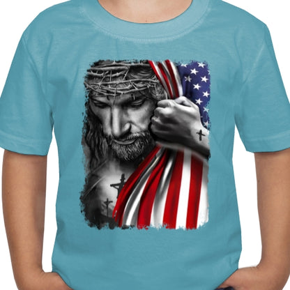 Jesus USA Flag DTF