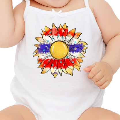 Patriotic Gold Sunflower Sublimation