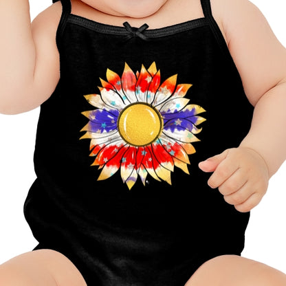 Patriotic Gold Sunflower DTF