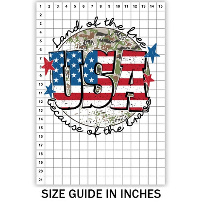 Land Of The Free USA Sublimation