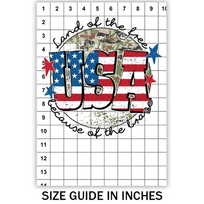 Land Of The Free USA Sublimation