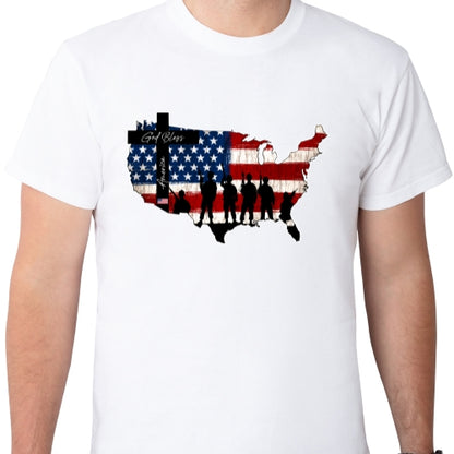 God Bless America Map Sublimation