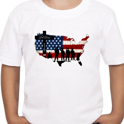 God Bless America Map Sublimation