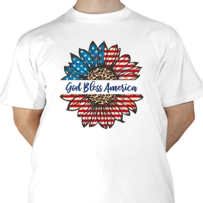 God Bless America Sunflower Sublimation