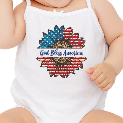 God Bless America Sunflower Sublimation