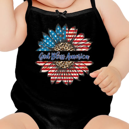 God Bless America Sunflower DTF