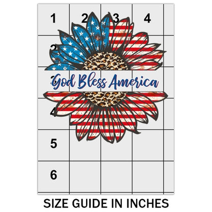 God Bless America Sunflower DTF