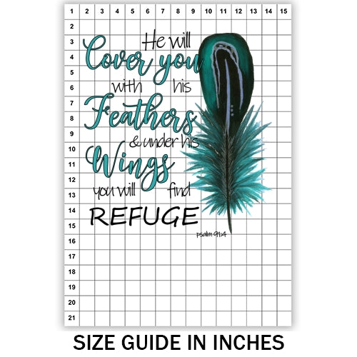 He Will Cover You With His Wings Sublimation