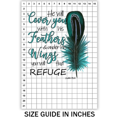 He Will Cover You With His Wings Sublimation