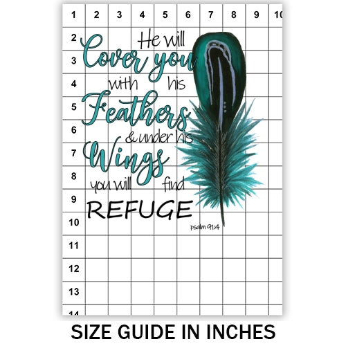 He Will Cover You With His Wings Sublimation