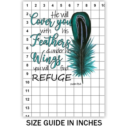 He Will Cover You With His Wings Sublimation