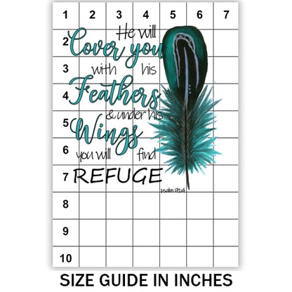 He Will Cover You With His Wings Sublimation