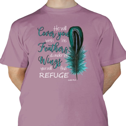 He Will Cover You With His Wings DTF