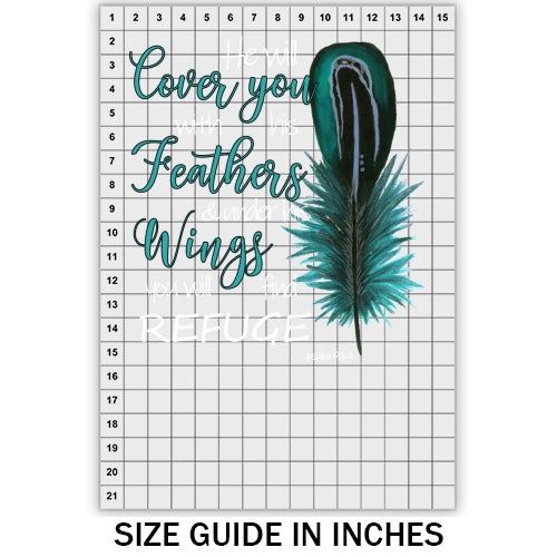 He Will Cover You With His Wings DTF