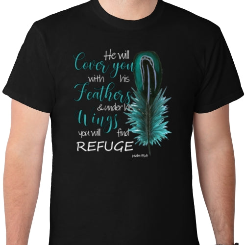 He Will Cover You With His Wings DTF