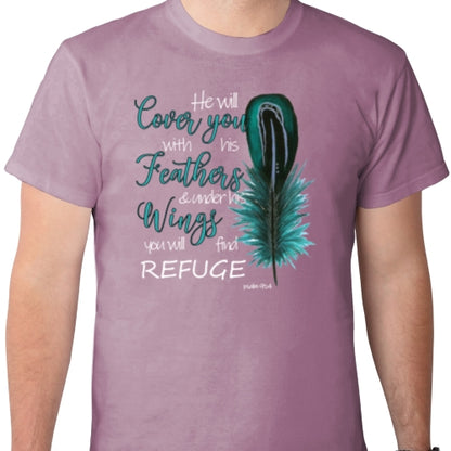 He Will Cover You With His Wings DTF