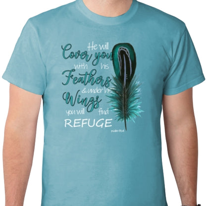 He Will Cover You With His Wings DTF