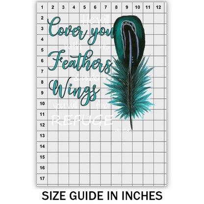 He Will Cover You With His Wings DTF