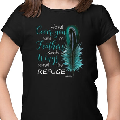 He Will Cover You With His Wings DTF