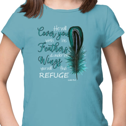 He Will Cover You With His Wings DTF