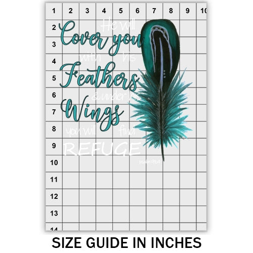 He Will Cover You With His Wings DTF