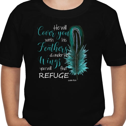 He Will Cover You With His Wings DTF