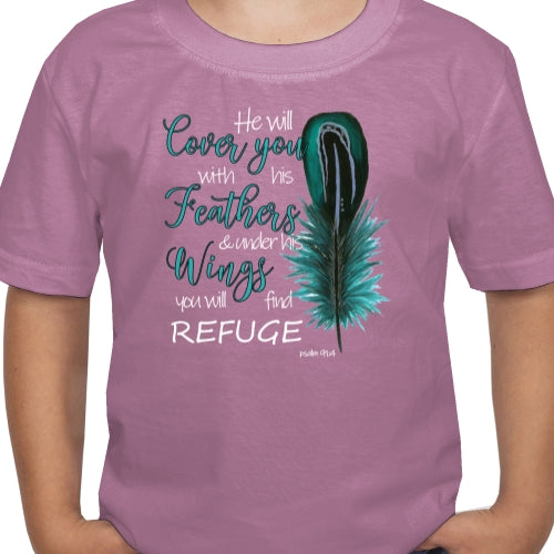 He Will Cover You With His Wings DTF