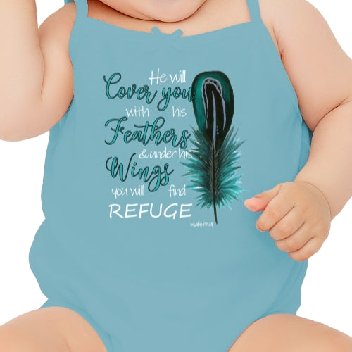 He Will Cover You With His Wings DTF