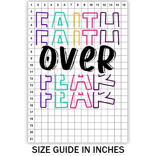 Faith Over Fear Sublimation