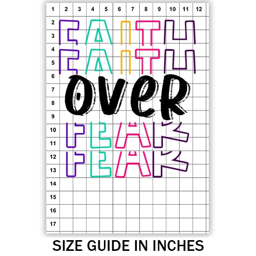 Faith Over Fear Sublimation