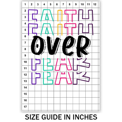 Faith Over Fear Sublimation