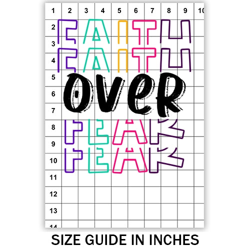 Faith Over Fear Sublimation