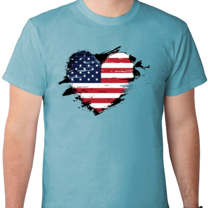 Heart USA DTF