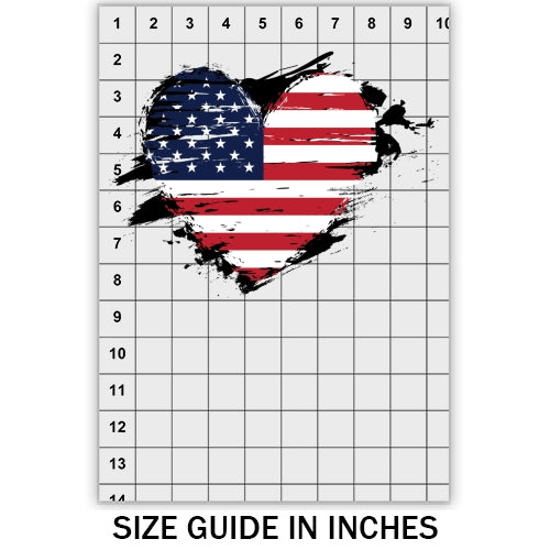 Heart USA DTF
