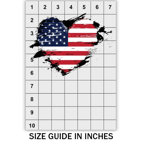 Heart USA DTF